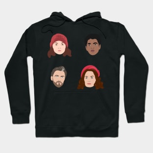 Lyra, Will, Mrs Coulter and Lord Asriel Hoodie